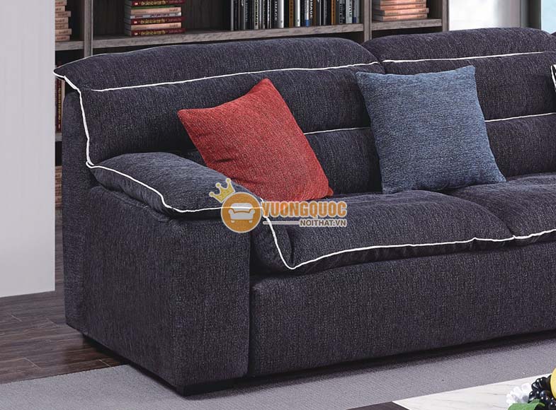 Sofa phòng khách nỉ màu xám sang trọng BLLH907
